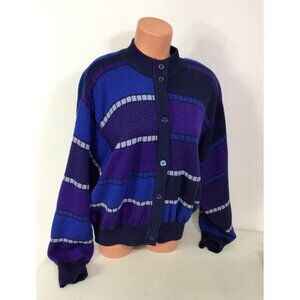 Vintage Wool Cardigan Sweater Womens 16